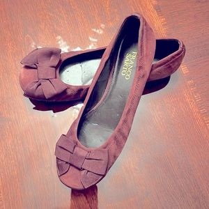 Franco Sarto Flats, Size 8, Wine/Brown Color